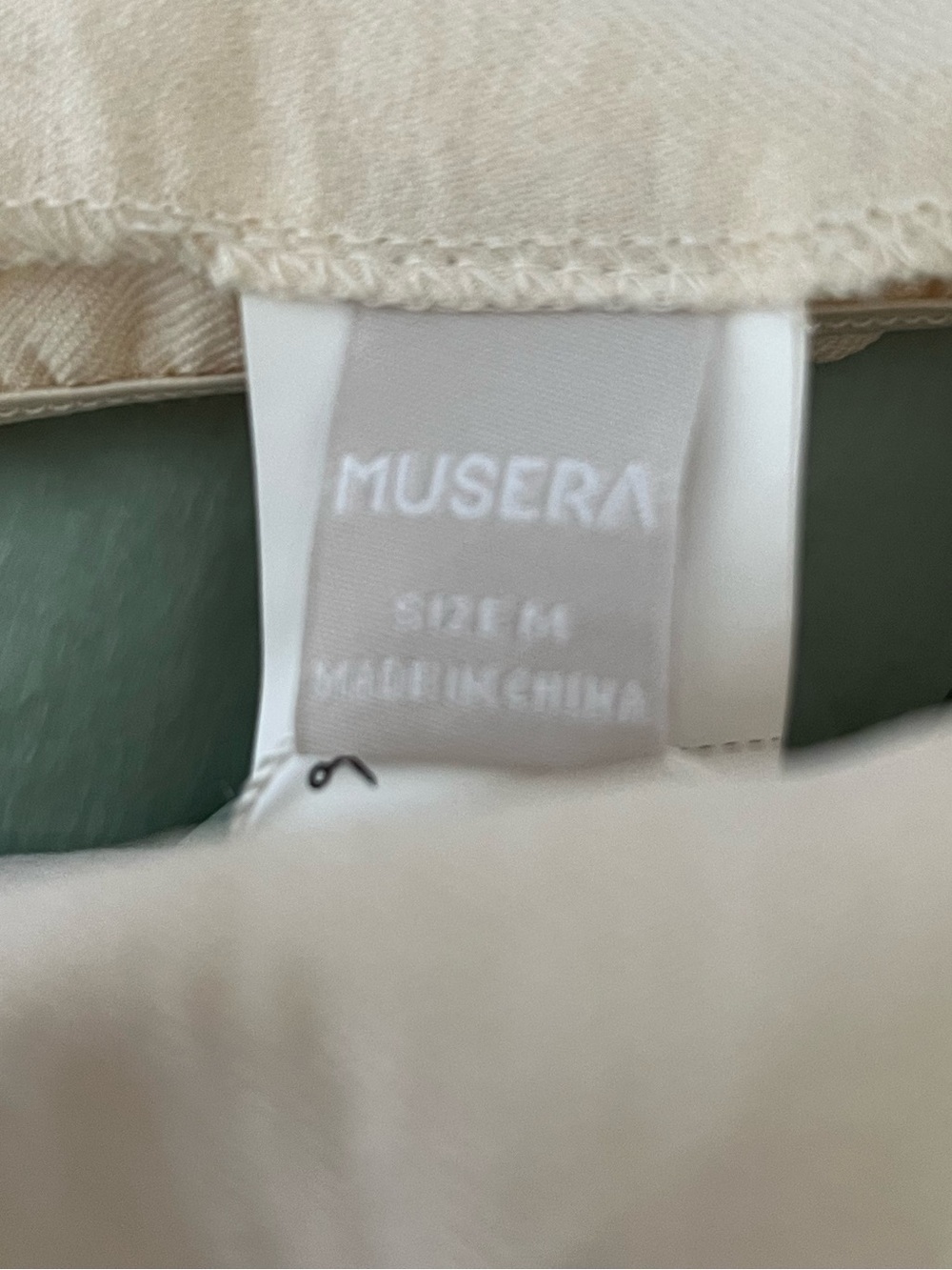 Musera Statement Cream Ruched Crop Blouse NEW Boho Chic Modern Romantic - Picture 5 of 11